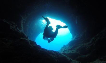 Cave diving